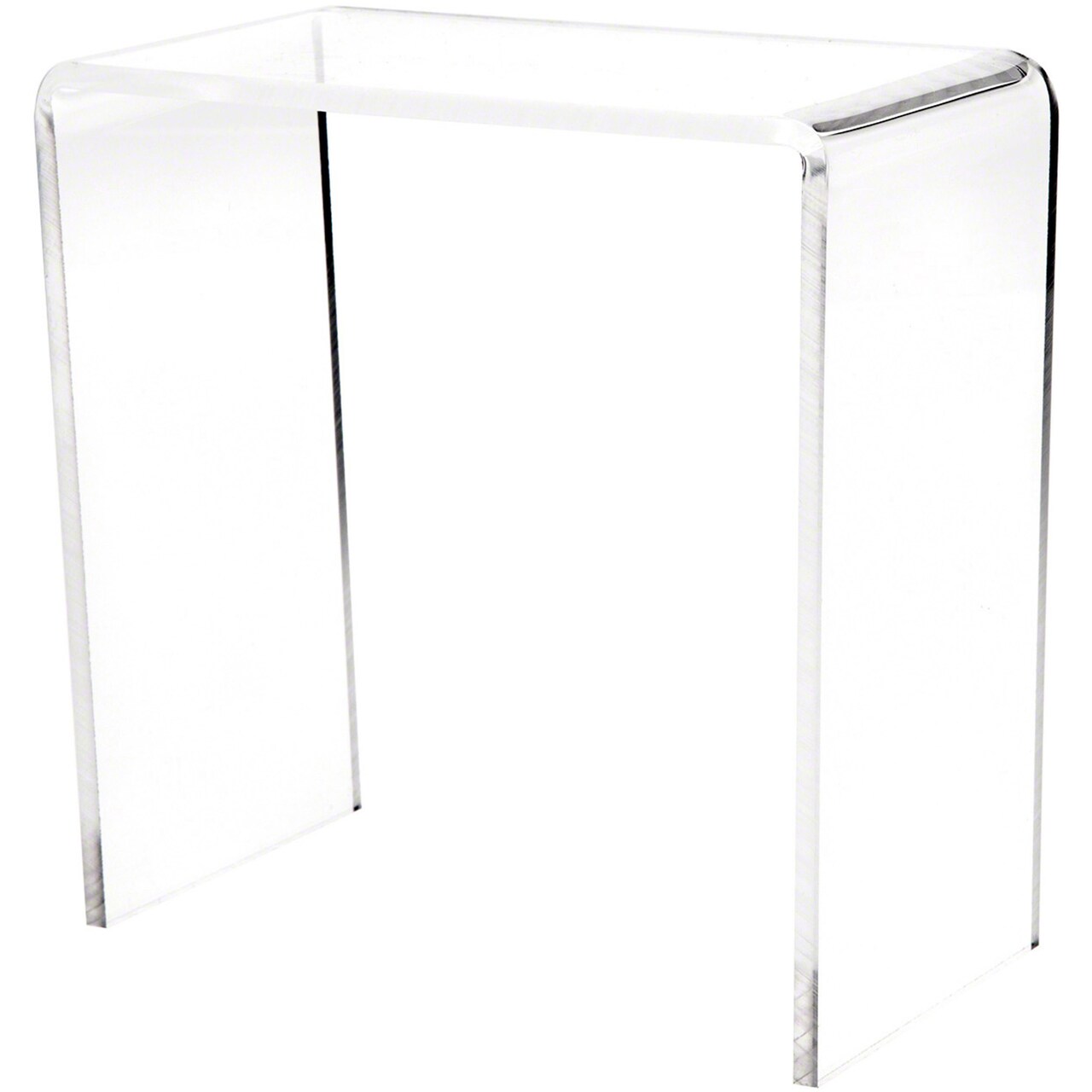 Plymor Clear Acrylic Vertical Rectangular Display Riser, 6" H x 6" W x 3" D (3/16" thick)